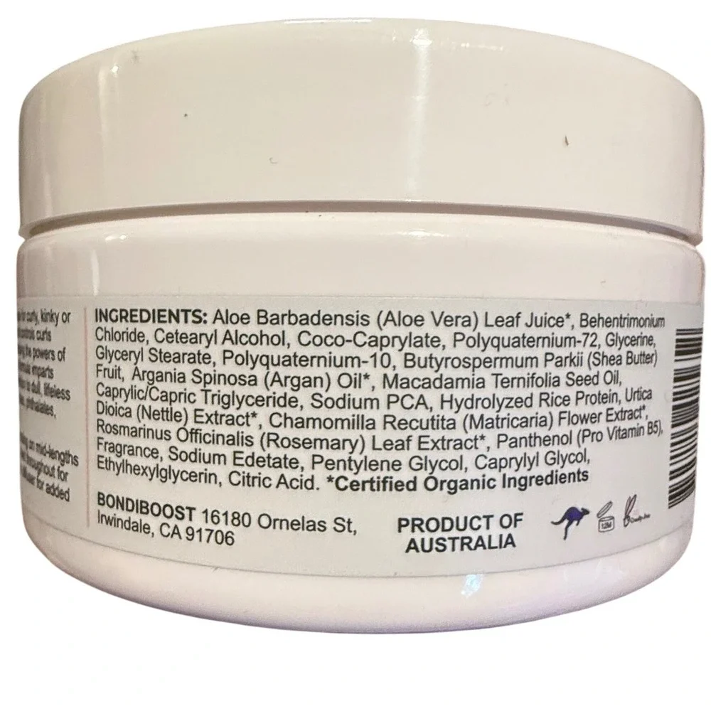 BondiBoost Curl Boss Styling Cream 250mL 8.45oz NIB Curly Coily Hair Vegan